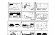 古建筑祠堂、戏台、全套施工图详细立面设计、古建筑细.....