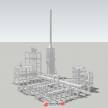 【SU晋级之路】工业模型分享化工厂设备/加氢装置/油管模型
