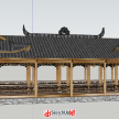 简易su廊桥模型