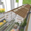 SU精品模型：商业市场阳光房木棚建筑景观模型