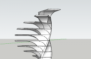 【悬赏建模】这个木制螺旋楼梯如何建模？