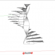【悬赏建模】这个木质螺旋楼梯该怎么建模？