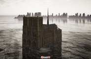 TM渲染测试建筑—巴黎圣母院