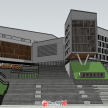 寿宁东区中学项目建筑规划设计SU模型下载