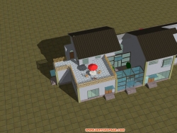 新农村住宅别墅模型方案