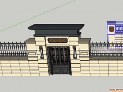 新古典风格别墅外围墙（1）