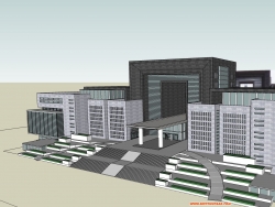 办公综合大楼建筑模型
