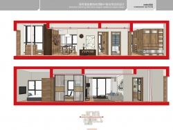 MUJI风格三室住宅方案（带全模）