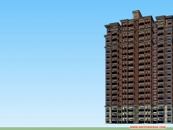 一个一梯四户artdeco造型住宅18层