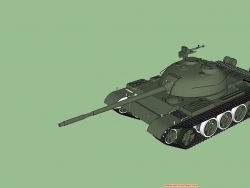 自己拉一个简单的59式坦克模型