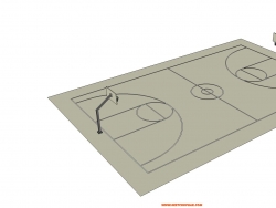 篮球场模型