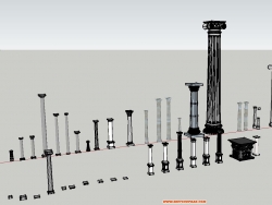 各种柱式和斗拱