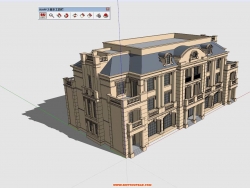 法式别墅模型