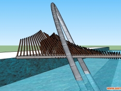 双曲弧形景观桥