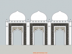 伊斯兰风格景墙