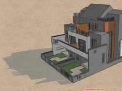 万科—荷兰风格建筑模型