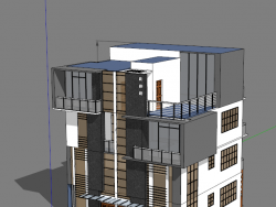 一个单体住宅模型