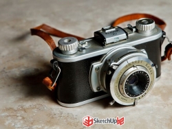 古董相机kodak 35型 vfs渲染