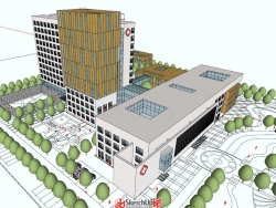 地级市中标医院建筑方案