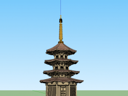 日式景观塔 景观小品 古建 塔