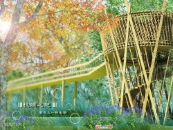 “枝端之憩”——四川某市植物园内架空廊架单体设计