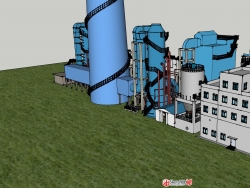 某电厂脱硫脱硝模型图的几张截图