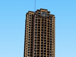 新古典主义高层住宅模型