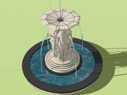 分享一个喷泉模型