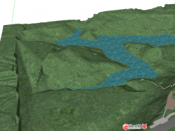 自己建的山地、河流模型。