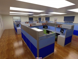 一套室内办公空间模型-精细含材质
