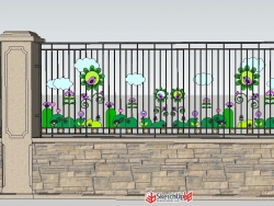 可爱的幼儿园围墙