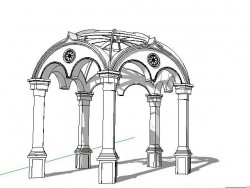 欧式拱亭，绝对细节，感动宇宙的模型，求宝石