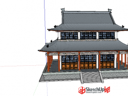古典建筑庙SU模型