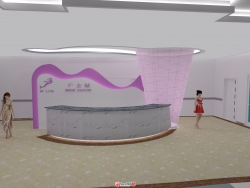 新手自制的一个医院大厅模型