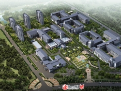 最近做的医院项目比较做，分享一个新中式医院。望红宝石
