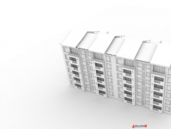 新中式多层住宅设计（附上平立剖及模型）
