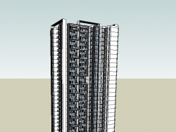 住宅建筑的模型
