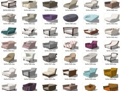 分享一百多种沙发SU模型