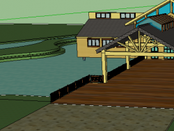 河边建筑设计