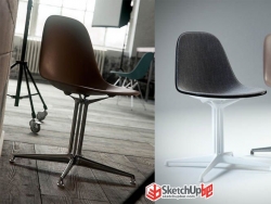 Eames Plastic Side Chair by BBB3viz 高級辦公椅
