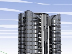 住宅模型超高层现代风格