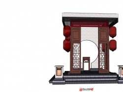 一个漂亮的中式凉亭