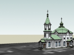 发几个欧式教堂模型，希望有人需要