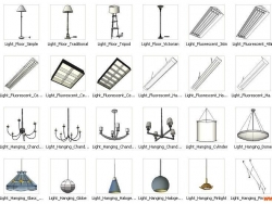 灯具组件—近一百盏时尚灯具一定会满足你的需求