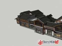 很精细的中式小楼模型，分享给大家！！！！