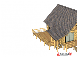 木柱结构小房子