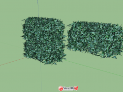 非常实用的3d立体绿篱模型