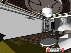 自创：南京某别墅样板房室内新古典风格