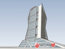 一个高层办公楼的概念方案设计——义煤集团科技大厦