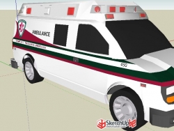 网上转载的车模型，救护车